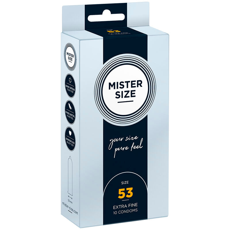 Mister size - preservativo taglia m 53 mm (10 unità)