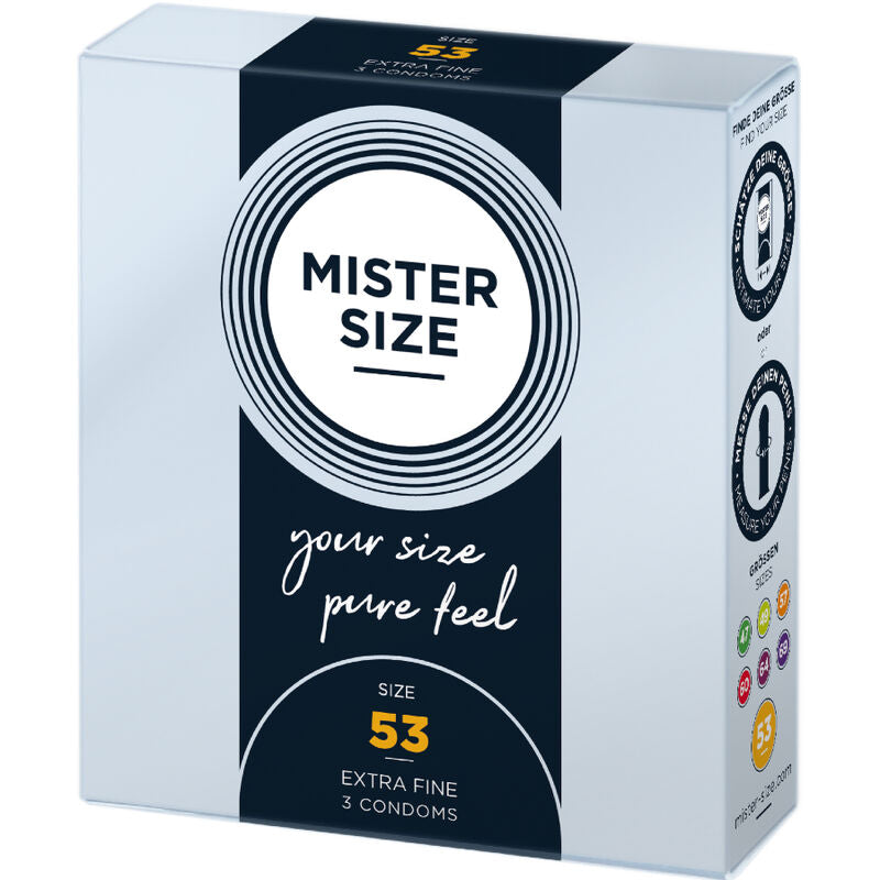 Mister size - preservativo taglia m 53 mm (3 unità)