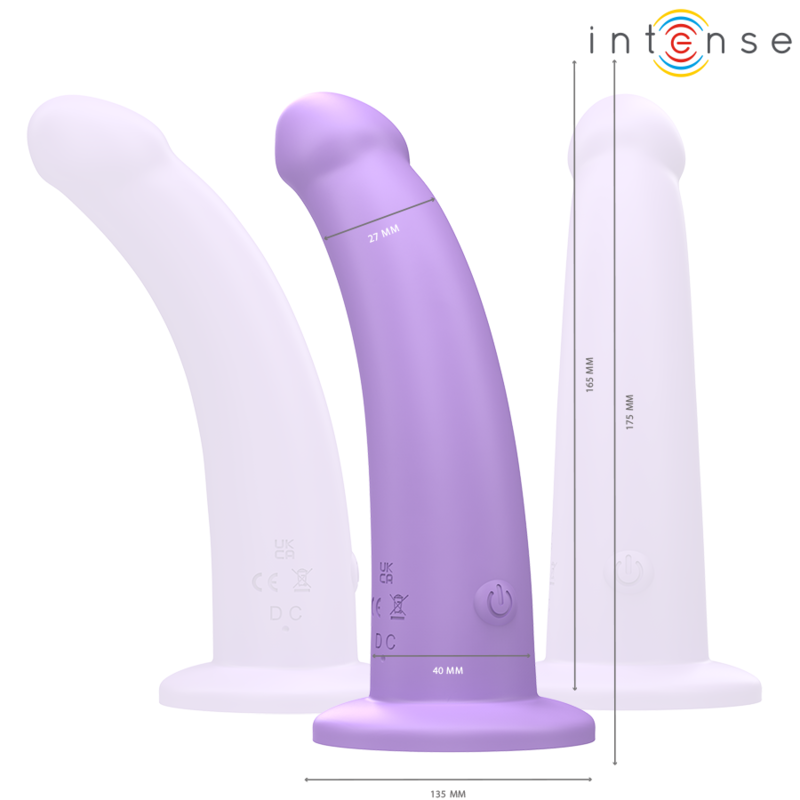 Intense - eddie vibratore 17,5 cm 10 vibrazioni viola telecomando