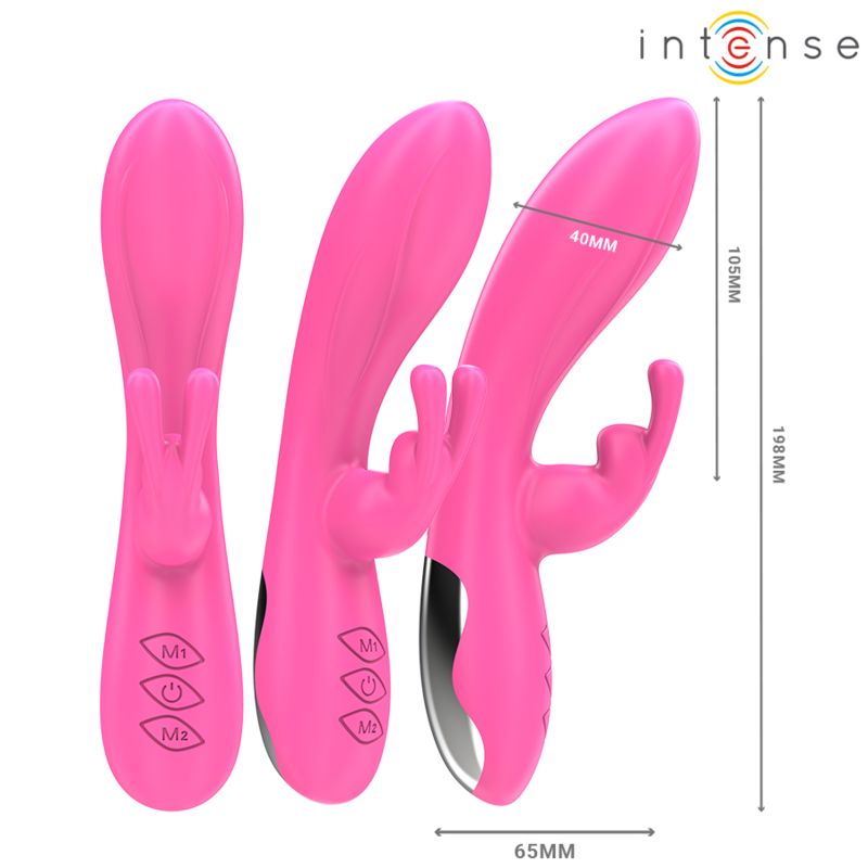 Intense - randall vibratore rabbit 10 vibrazioni rosa