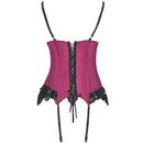 Livco corsetti fashion - agrafena cf 90436 corsetto + perizoma bordeaux l/xl
