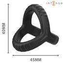 Intense - carson doppio anello per pene in silicone modello nero 4