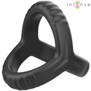 Intense - carson doppio anello per pene in silicone modello nero 4