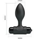 Pretty love - vibra butt 10 vibrazioni plug anale nero