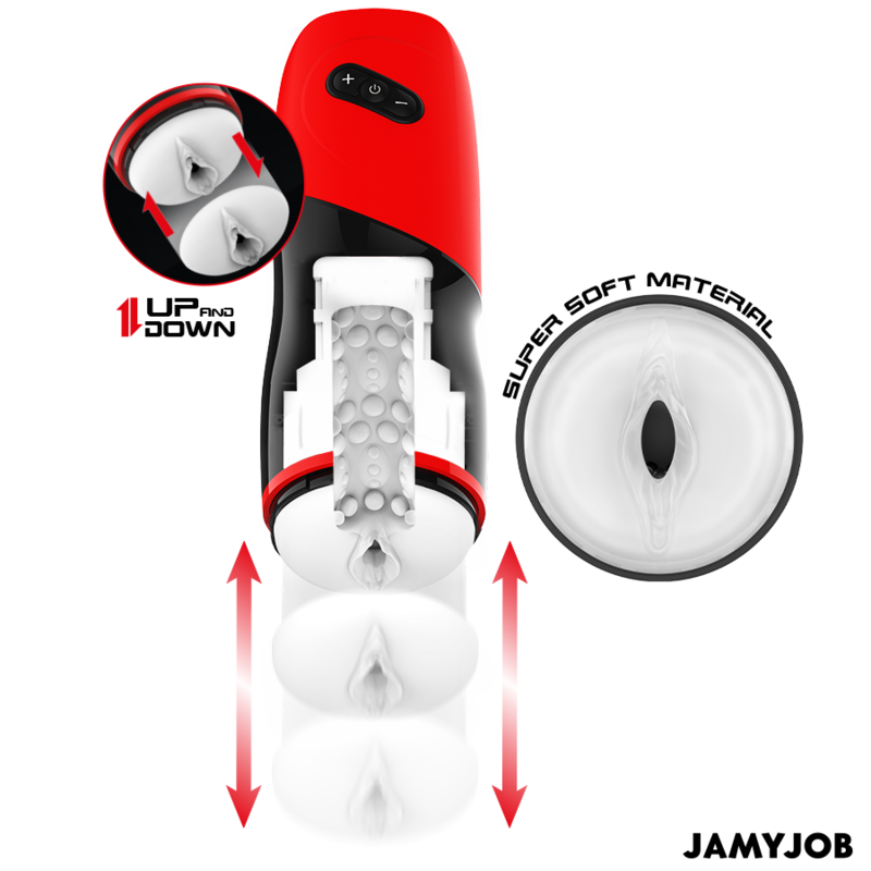 Jamyjob - masturbatore vaginale automatico xpeed 5 modalità di aspirazione