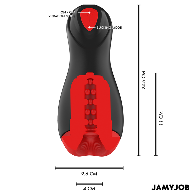 Jamyjob - masturbatore automatico core-x 5 modalità di aspirazione e vibrazione