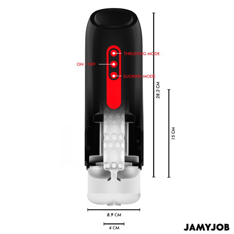 Jamyjob - masturbatore vagina automatico phantom 5 modalità di aspirazione e spinta