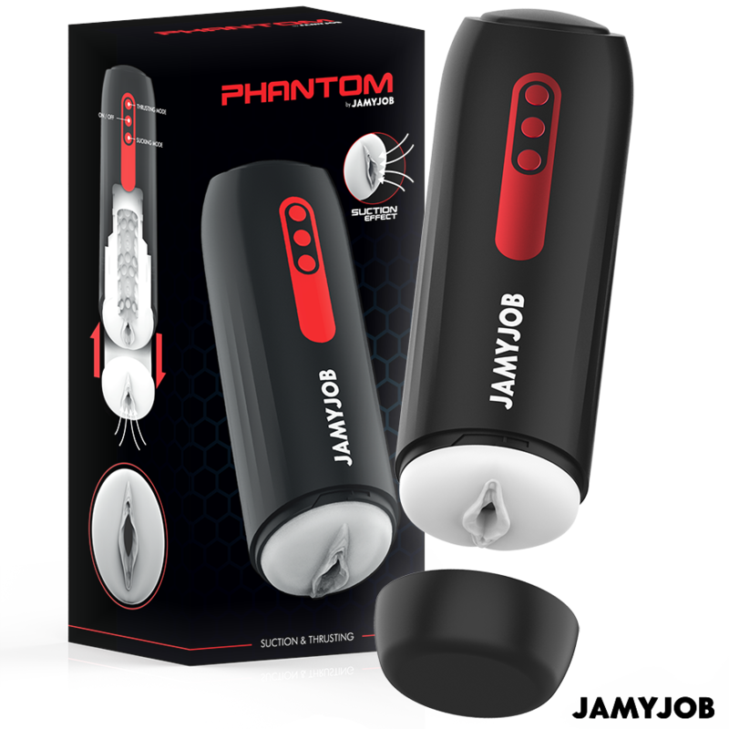 Jamyjob - masturbatore vagina automatico phantom 5 modalità di aspirazione e spinta