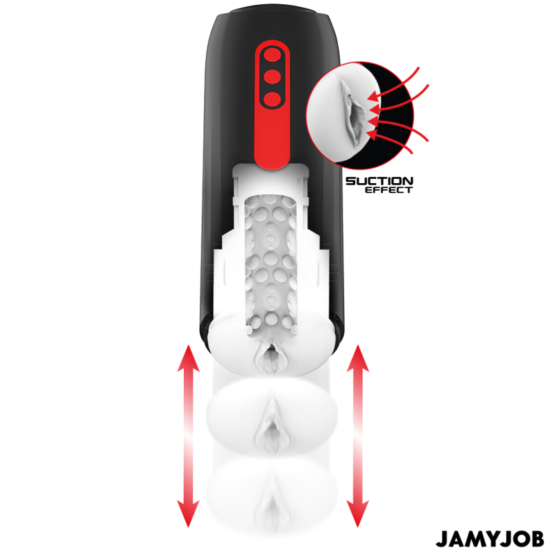 Jamyjob - masturbatore vagina automatico phantom 5 modalità di aspirazione e spinta