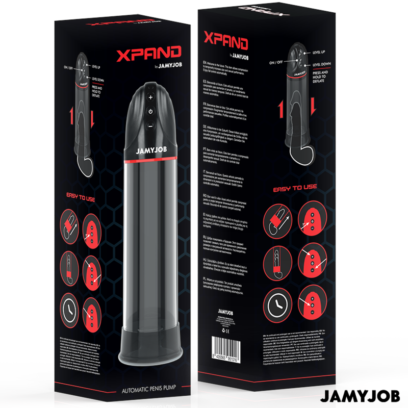 Jamyjob - pompa automatica xpand 3 livelli di aspirazione grigio