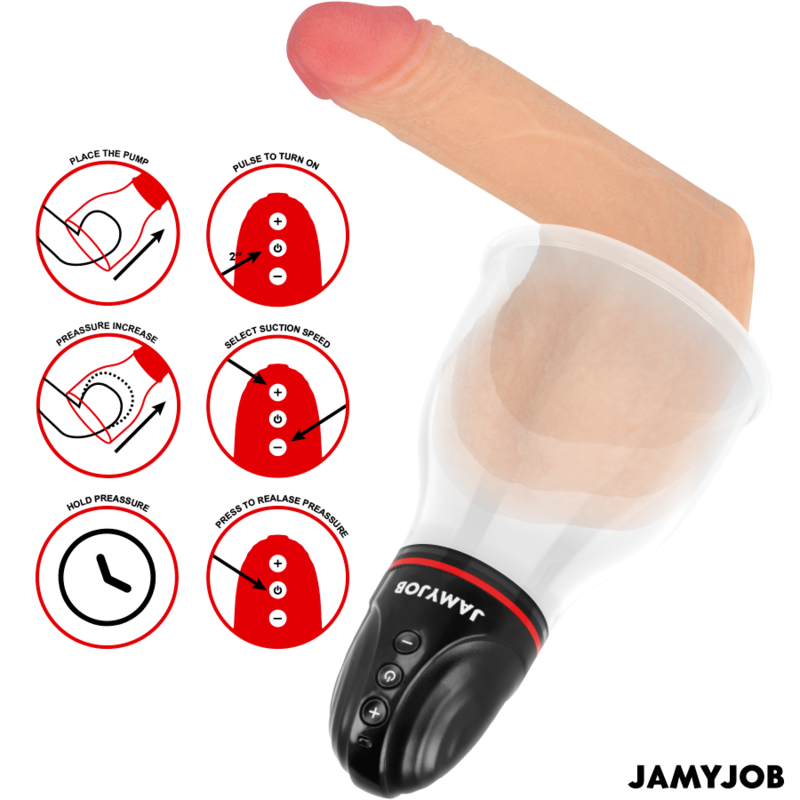 Jamyjob - pompa automatica per testicoli xpand lite 3 livelli di aspirazione grigio