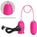 Pretty love - ovulo vibrante a forma di margherita + lingua stimolante per il clitoride rosa