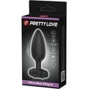 Pretty love - vibra butt plug 2 plug anale 10 vibrazioni nero