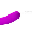 Pretty love - kelpie stimolatore doppio strap-on viola