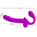 Pretty love - kelpie stimolatore doppio strap-on viola