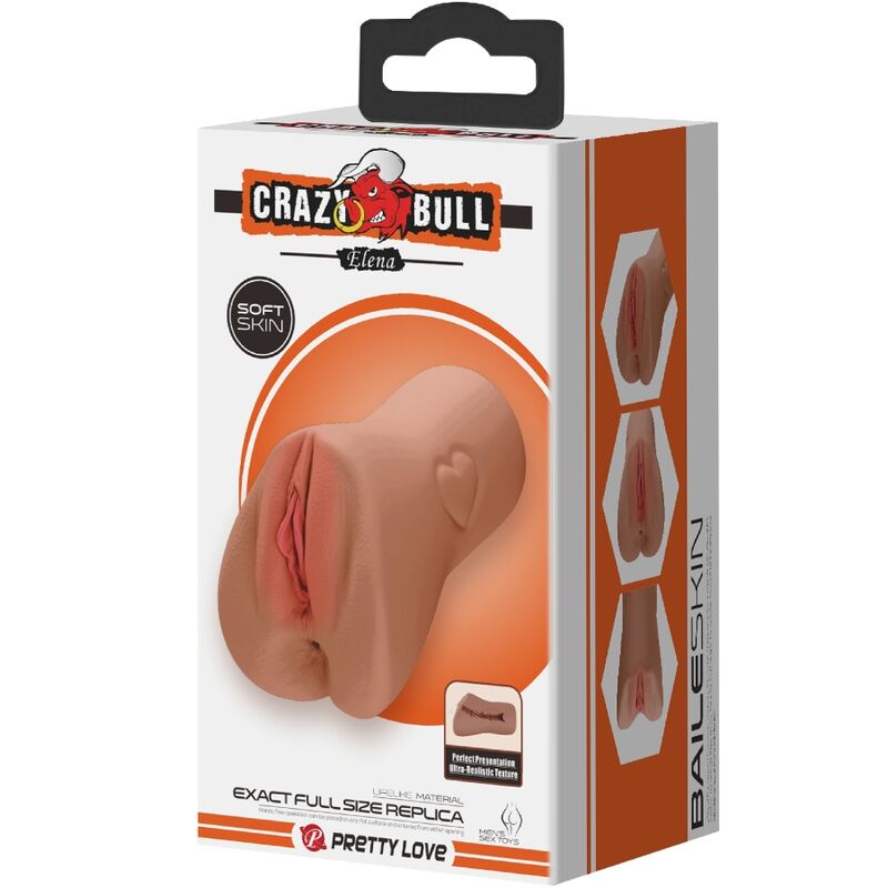 Crazy bull - vagina e ano scarlatto design con cuore in carne