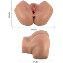 Crazy bull - vibratore hailey con vagina e ano realistici mulatto controllo remoto