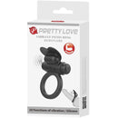 Pretty love - debonaire anello vibrante coniglio 10 vibrazioni nero