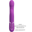 Pretty love - vibratore e stimolatore multifunzione 4 in 1 viola