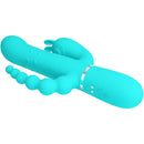 Pretty love - cammy 4 in 1 multifunzione vibratore triple rabbit blu