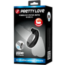 Pretty love - anello vibrante dahlia + stimolatore clitorideo 12 vibrazioni nero