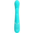 Pretty love - shania triple rabbit vibratore multifunzione 3 in 1 blu