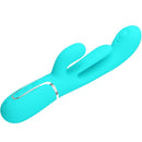 Pretty love - shania triple rabbit vibratore multifunzione 3 in 1 blu