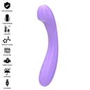 Intense - becky vibratore 19 cm riscaldabile 7 vibrazioni viola