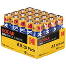 Kodak - batteria alcalinica max aa lr6 confezione*20 batterie