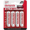 Aiwa - x-tra alkaline aa batteria alcalinica lr6 blister*4