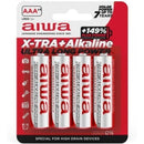 Aiwa - batteria alcalina x-tra aaa lr03 blister*4
