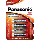 Panasonic - batteria alcaline aa pro power lr6 blister*4