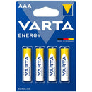 Varta - energy batteria alcalina aaa lr03 blister*4