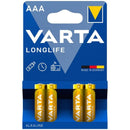 Varta - batteria alcalina aaa longlife lr03 blister*4
