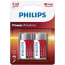 Philips - batteria alcalinica power c lr14 blister*2