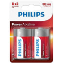 Philips - batteria alcalinica power d lr20 blister*2