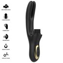 Ibiza - vibratore clitoriale multicellulare e doppia onda con spazzola rabitt hi-tech