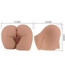 Crazy bull - bernace ass vibratore con vagina realistica e ano carne telecomando