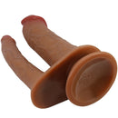 Pretty love - hulbert doppio dildo realistico con vibrazione mulato