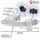 Ibiza - vibratore e stimolatore clitorideo con effetto morso e rotazione