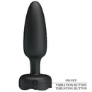 Pretty love - tarion plug anale con luce led nero 12,5 cm