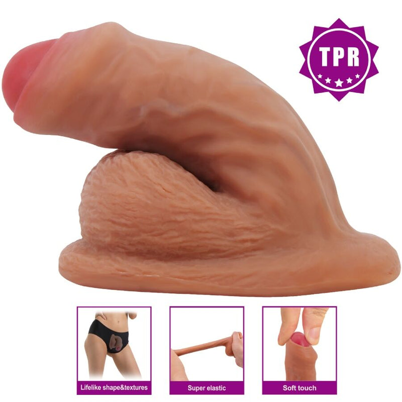 Pretty love - warnell dildo ultra realistico ed elastico 9,5 cm mulato