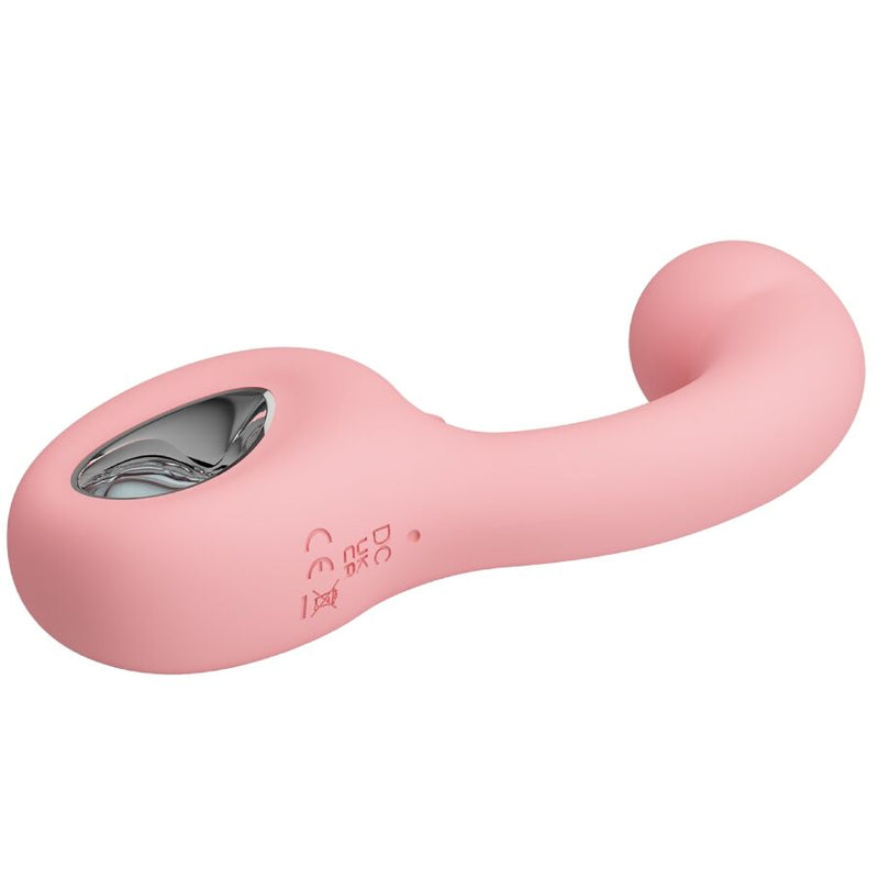 Pretty love - erynnyes vibratore punto g + stimolatore clitorideo 10 vibrazioni rosa