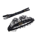 Subblime - 957483 set reggiseno e giarrettiera in pizzo nero s/m