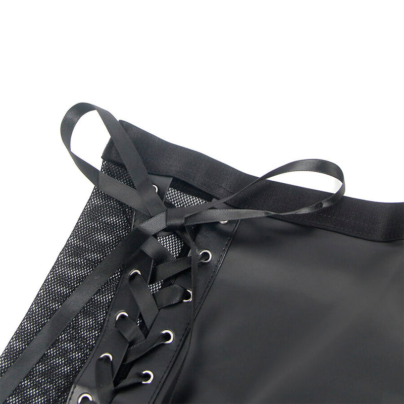 Subblime - 957582 set reggiseno e gonna in pelle nero s/m