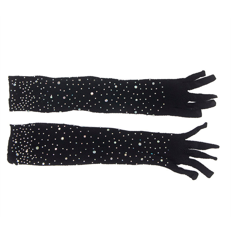 Subblime - 957469shine guanti trasparenti neri s/m