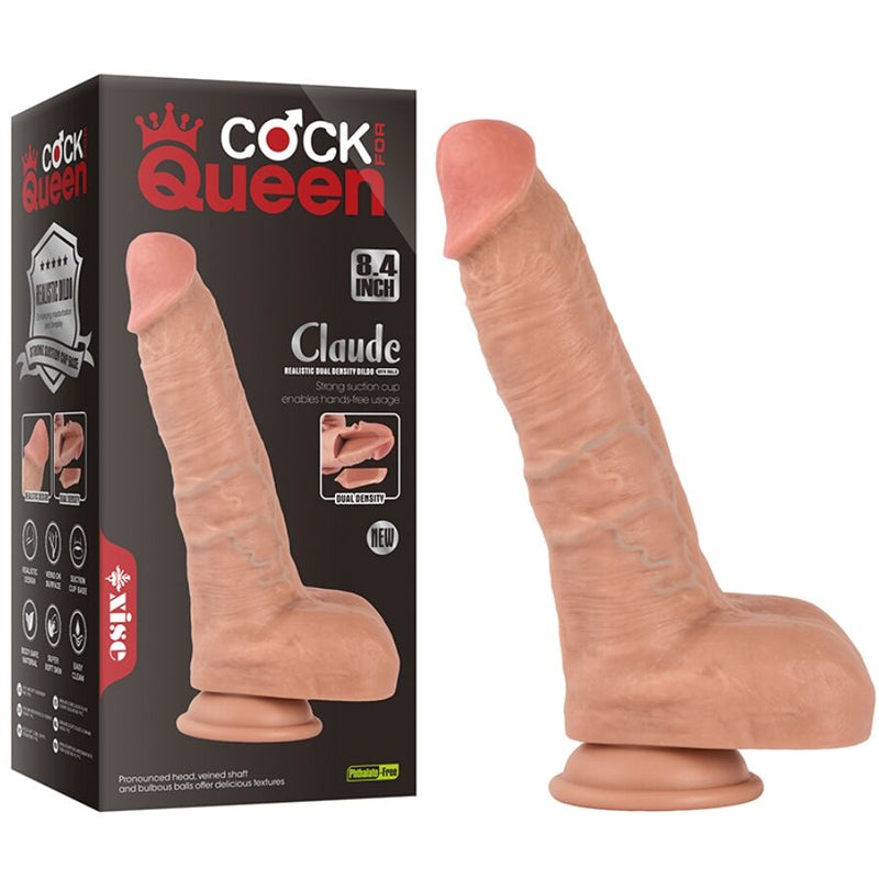 Xise - claude dildo realistico doppia densità 16,5 cm