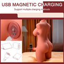 Xise - miah lady boy torso femminile con dildo con vibrazione e spinta 55 cm