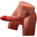 Xise - jason dildo masturbatore realistico con spinta e vibrazione 17 cm