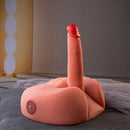 Xise - miele dildo masturbatore realistico con vibrazione 25 cm
